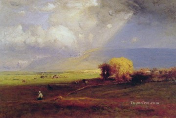 流れゆく雲 流れゆくシャワーの風景 トーナリスト ジョージ・イネス Oil Paintings